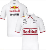 2025 F1 Red Bull White Polo Racing Suit(有领)