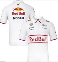 2025 F1 Red Bull White Polo Racing Suit(有领)