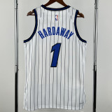 2025-26 Magic HARDAWAY #1 White Top Quality Hot Pressing NBA Jersey(条纹)