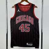 2025-26 BULLS JORDAN #45 Black Top Quality Hot Pressing NBA Jersey (Trapeze Edition) 飞人版