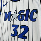 2025-26 Magic O'NEAL #32 White Top Quality Hot Pressing NBA Jersey(条纹)