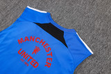 2025-26 Man Utd Fancy blue Tank top and shorts suit #D25170