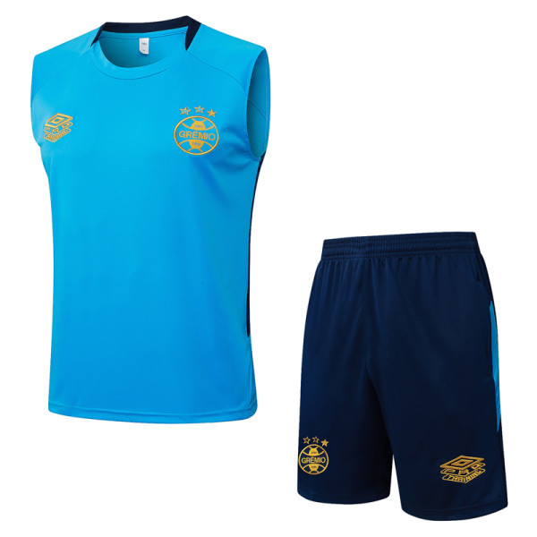 2025-26 Gremio Lake blue Tank top and shorts suit #D25172