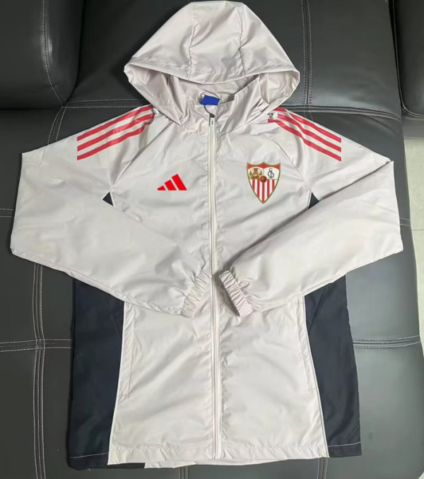 2025-26 Sevilla Light gray Windbreaker