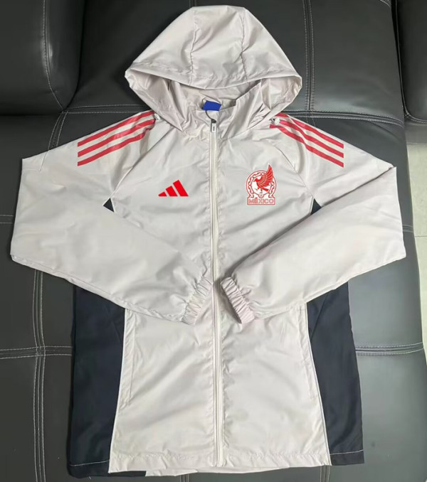 2025-26 Mexico Light gray Windbreaker