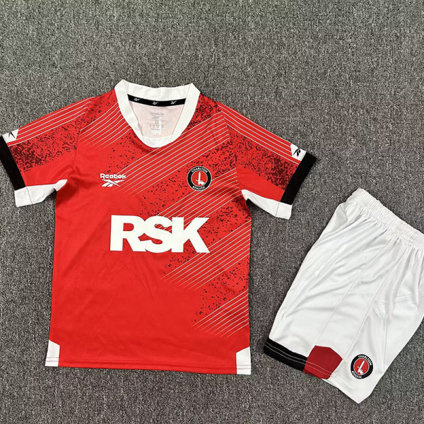 2025-26 Charlton Athletic Home Kids Soccer Jersey