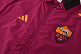 2025-26 Roma Jujube Red Windbreaker