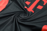 2025-26 Bayern Dark gray Tank top and shorts suit
