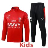2025-26 Al-Hilal Red Kids Half Pull Tracksuit #E25170(童装)(半拉链)