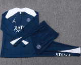 2025-26 PSG Jordan Royal blue Kids Half Pull Tracksuit #E25168(童装)(半拉链)