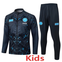 2025-26 Napoli Dark grey Kids Jacket Tracksuit #E25161(童装)