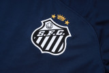 2025-26 Santos FC Royal blue Half Pull Tracksuit #B25101(半拉链)