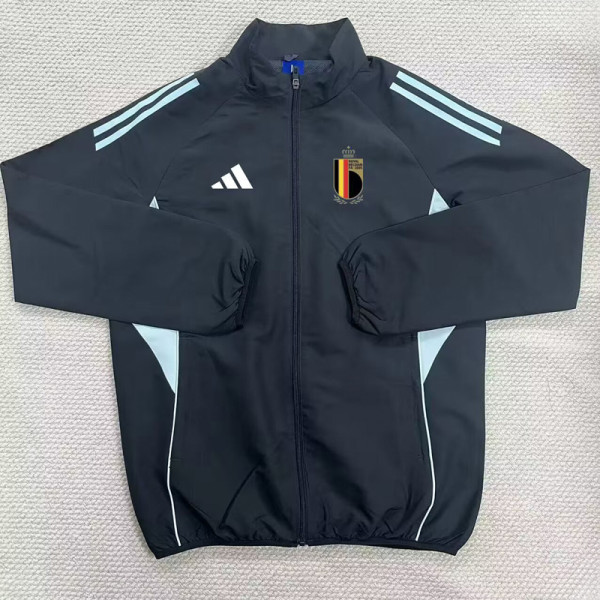 2025-26 Belgium Black Windbreaker