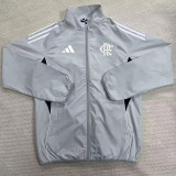 2025-26 Flamengo Gray Windbreaker (白边)