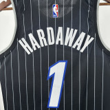2025-26 Magic HARDAWAY #1 Black Top Quality Hot Pressing NBA Jersey (Trapeze Edition) 飞人版