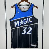 2025-26 Magic O'NEAL #32 Black Top Quality Hot Pressing NBA Jersey (Trapeze Edition) 飞人版