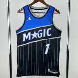 2025-26 Magic HARDAWAY #1 Black Top Quality Hot Pressing NBA Jersey (Trapeze Edition) 飞人版