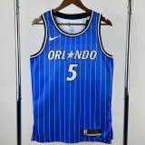 2025-26 Magic BANCHERO #5 Blue Top Quality Hot Pressing NBA Jersey(条纹)