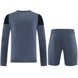 2025-26 RMA Grey Black GoalKeeper (Long Sleev Suit) Soccer Jersey (长袖)
