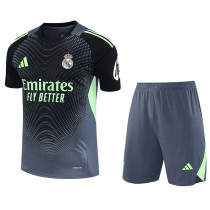 2025-26 RMA Grey Black GoalKeeper (Suit) Soccer Jersey