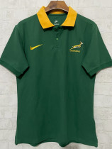 2025 South Africa Green Polo Rugby Jersey (有领)