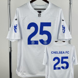 2025-26 CHE #25 Casual Edition White NFL Jersey