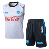 2025-26 Napoli Light gray Tank top and shorts suit #D25193