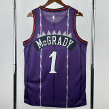 2025-26 Raptors McGRADY #1 Purple Retro Top Quality Hot Pressing NBA Jersey
