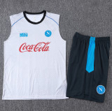 2025-26 Napoli Light gray Tank top and shorts suit #D25193