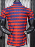 2025-26 Bayern Red Blue Casual Edition Player Version Soccer Jersey