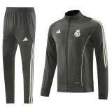 2025-26 RMA Gray Jacket Tracksuit #09