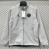2025-26 PSG Jordan Gray Outdoor Jackets #RK901软料