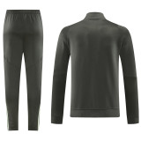 2025-26 RMA Gray Jacket Tracksuit #09