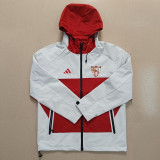 2025-26 Sevilla White Red Windbreaker