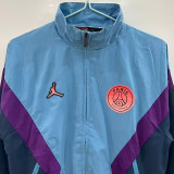 2025-26 PSG Jordan Light blue Windbreaker