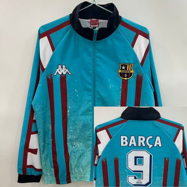 2025-26 KAPPA #9 BARCA Green Windbreaker #刺绣