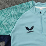 2025-26 Bilbao Green Half Pull Tracksuit (Pants Have Pocket)(半拉链)