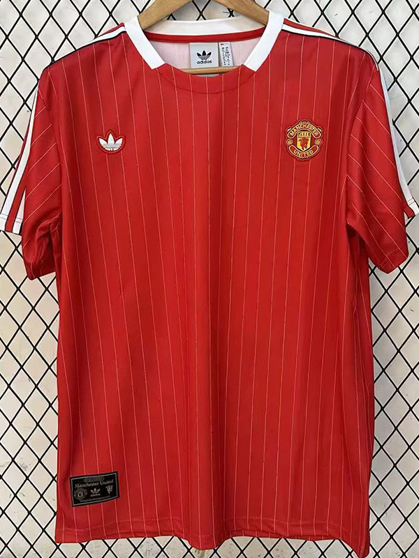 2025-26 Man Utd Red Casual Edition Fans Training shirts