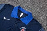 2025-26 PSG Royal blue Short shirts and Long trousers Suit #C2569
