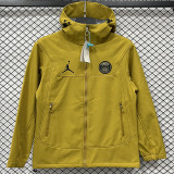 2025-26 PSG Jordan Khaki Outdoor Jackets #L6607软料
