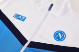 2025-26 Napoli White Jacket Tracksuit #01
