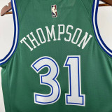 2025-26 Dallas Mavericks THOMPSON #31 Green Retro Top Quality Hot Pressing NBA Jersey