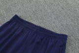 2025-26 France Fancy blue Half Pull Tracksuit (半拉链)