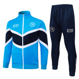 2025-26 Napoli Lake blue Jacket Tracksuit #A2599