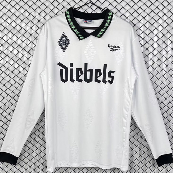 1995-1996 Monchengladbach Home Long Sleeve Retro Soccer Jersey (长袖)