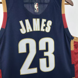 2025-26 Cleveland Cavaliers JAMES #23 Royal blue Retro Top Quality Hot Pressing NBA Jersey (V领)
