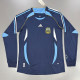 2006 Argentina Away Long Sleeve Retro Soccer Jersey (长袖)