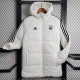 2023-24 Bayern White Hooded Cotton Coat Black Edge (黑色边) 棉衣