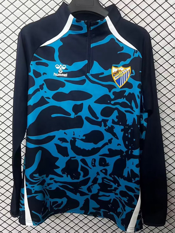 2025-26 Malaga Blue Black Half Pull #Sportswear Top #半拉上衣