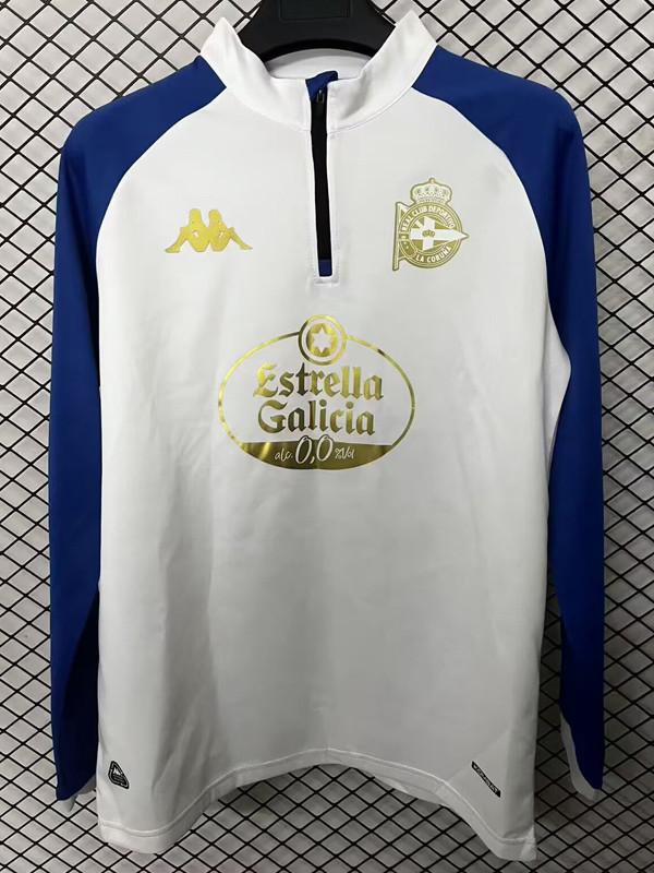 2025-26 La Coruna White Half Pull Sportswear Top #半拉上衣